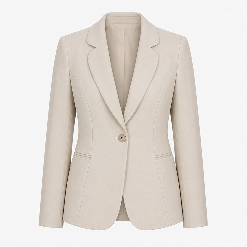 Aroa Blazer de Línea Curva