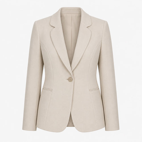 Aroa Blazer de Línea Curva