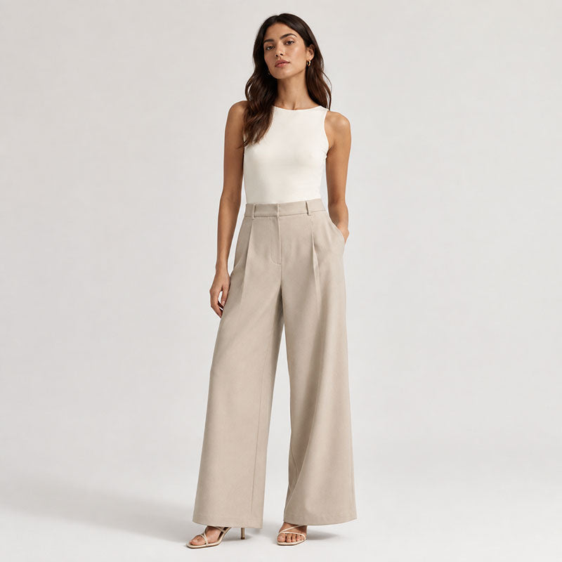 Leire Pantalón de Pierna Amplia