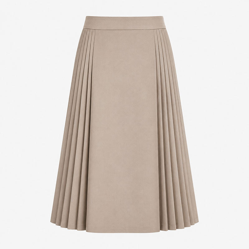 Rocío Falda Midi con Pliegues Laterales